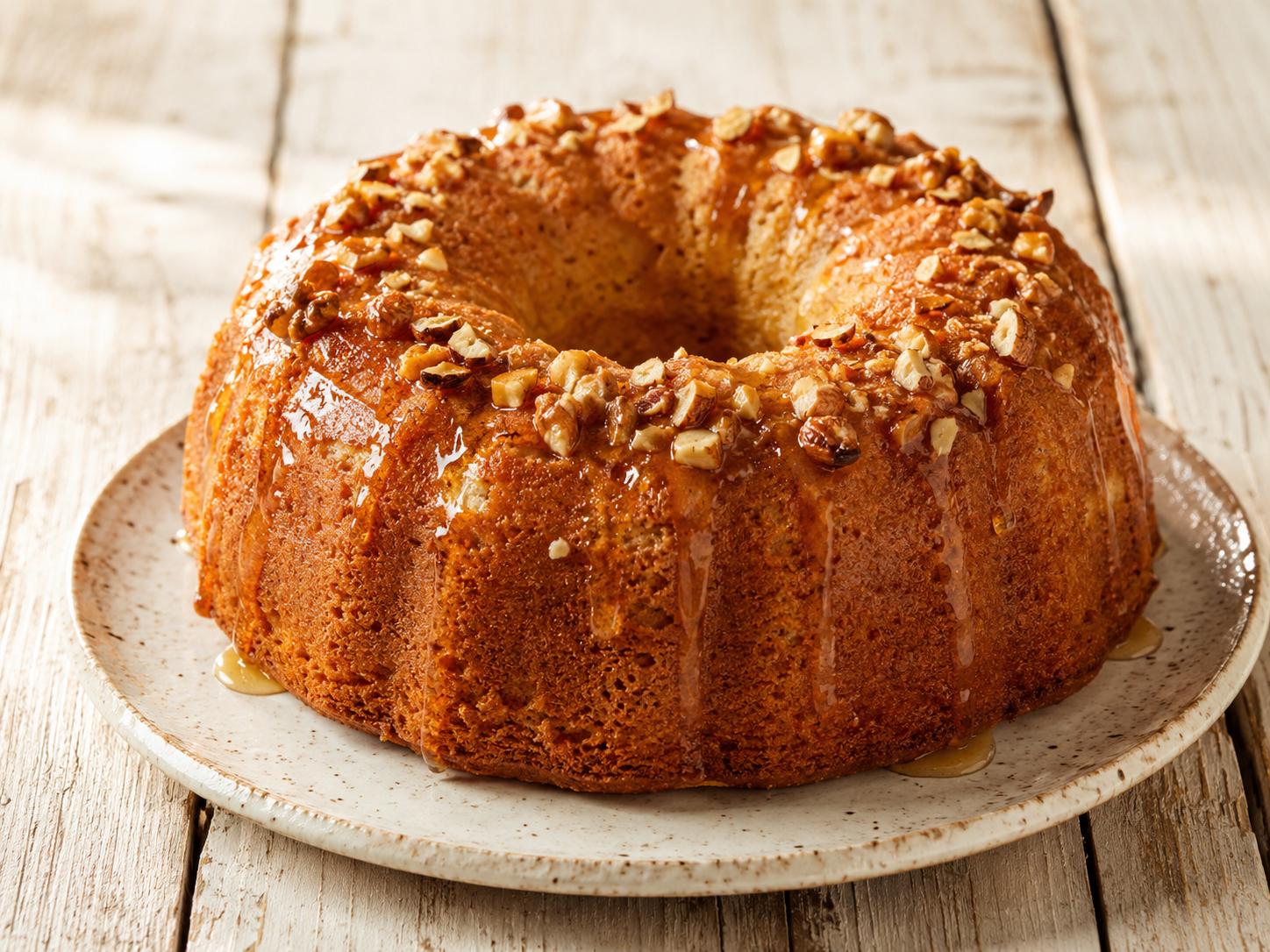 Bolo de castanhas e mel