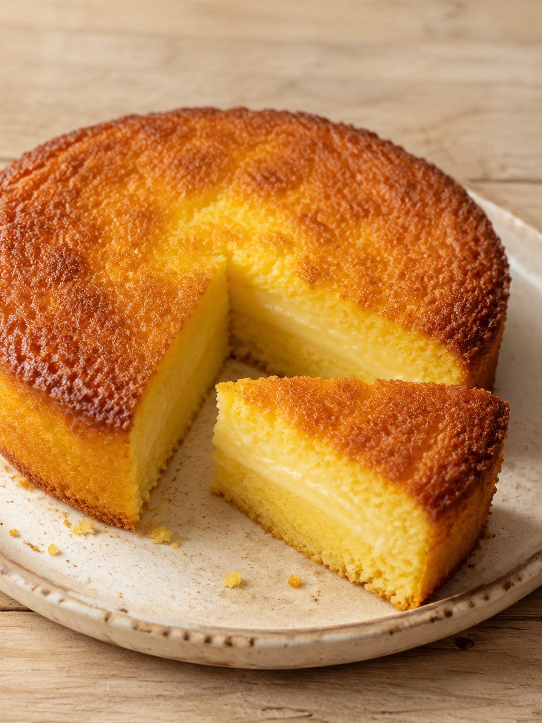 Bolo de fubá cremoso