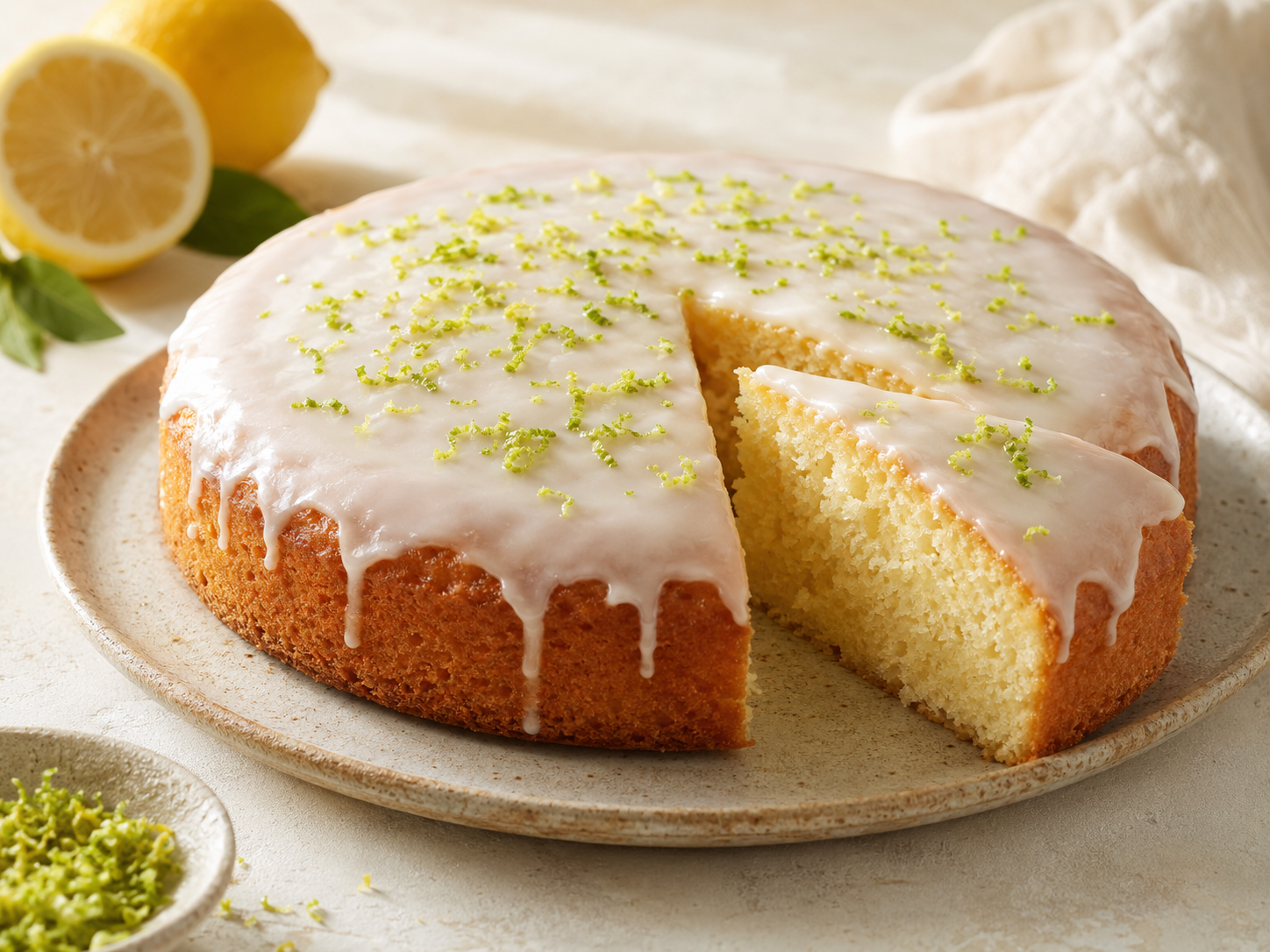 Bolo de limão com iogurte